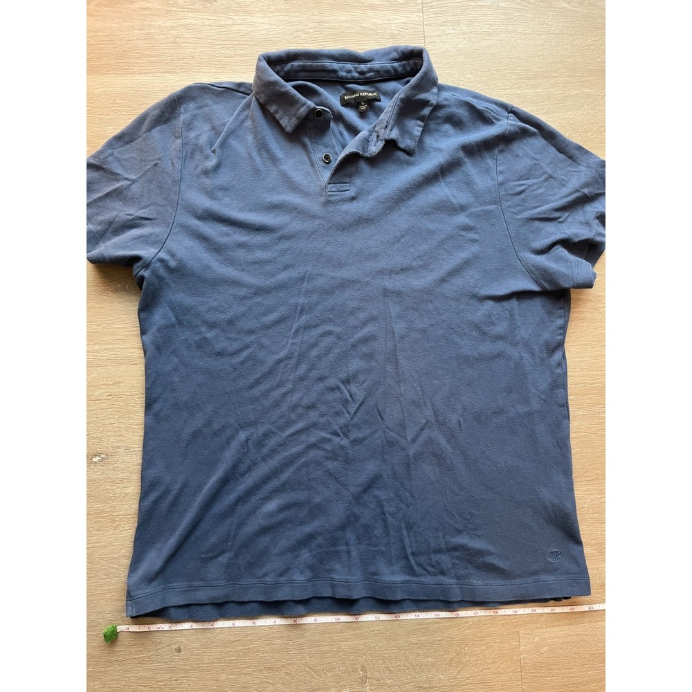 Banana Republic Polo Golf Shirt Mens XL Navy Blue Comfort Outdoor Sportswear